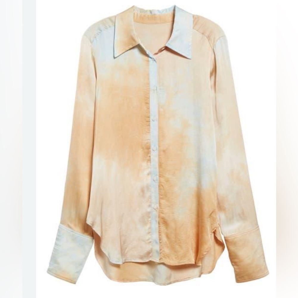 A.L.C Aiden Tie-Dye Button-Up Shirt nwot